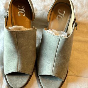 Journee Collection, Open Toe Booty, Sz 7.5M